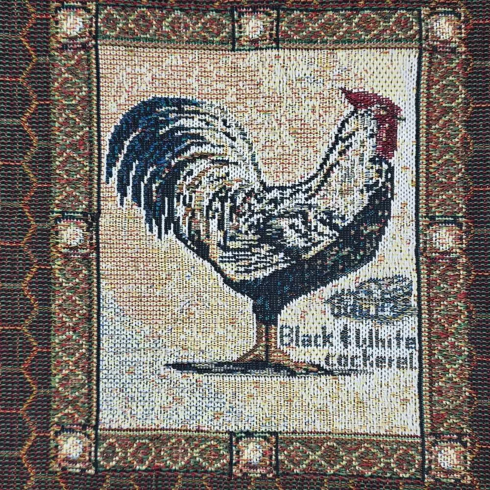 C. MCKINLEY ROOSTER BREEDS WALL HANGING / TABLE RUNNER 34x13 VINTAGE Y2K